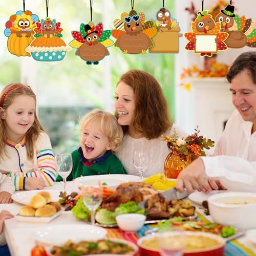 54 Pcs Turkey Cutouts for Thanksgiving Fall Decor