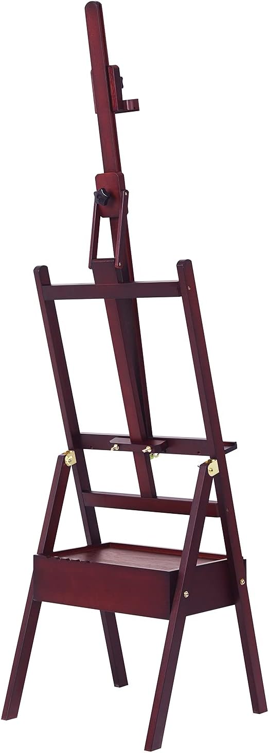 MEEDEN Studio H-Frame Easel with Storage Drawer Adjustable