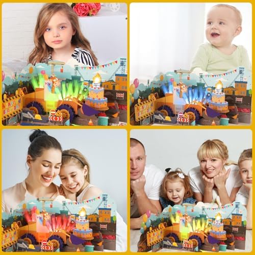 3D Pop Up Musical Birthday Card for Boys and Girls