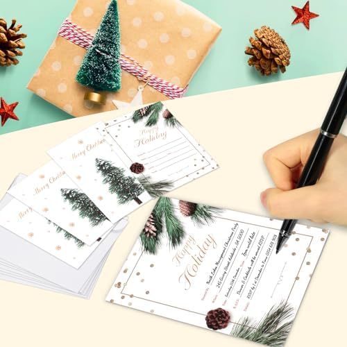 30 Pack Christmas Invitations with Envelopes