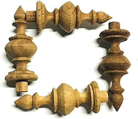Sittikatechai Wooden Finial for Wall Clocks 1 Inch Diameter 2 Pcs