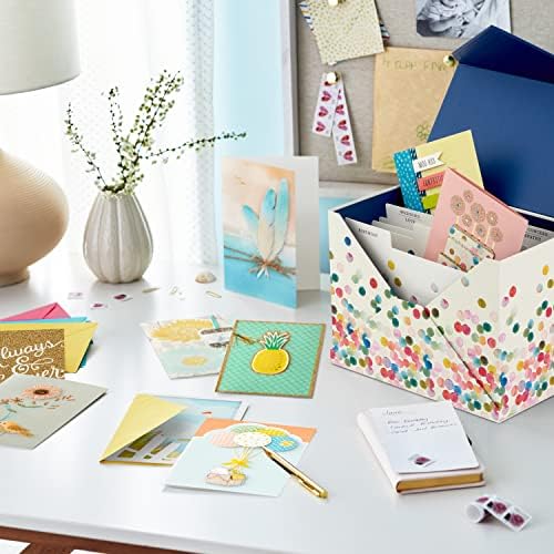 Hallmark Assorted Greeting Cards Set with Organizer Pack of 24