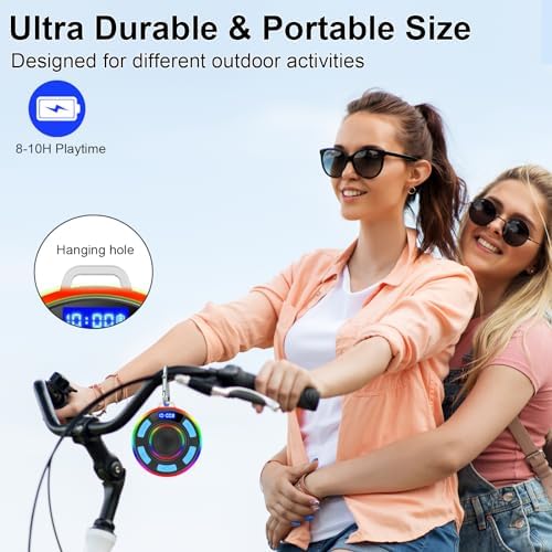 Bluetooth Shower Speaker with IP7 Waterproof and Suction Cup