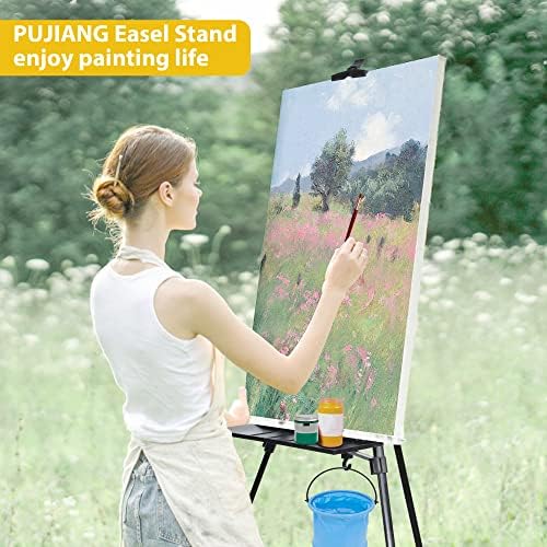 PUJIANG Adjustable Height Easel Stand for Painting and Art