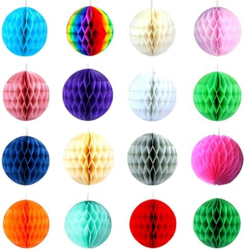 15pcs 4 Inch Honeycomb Paper Balls for Party Decor