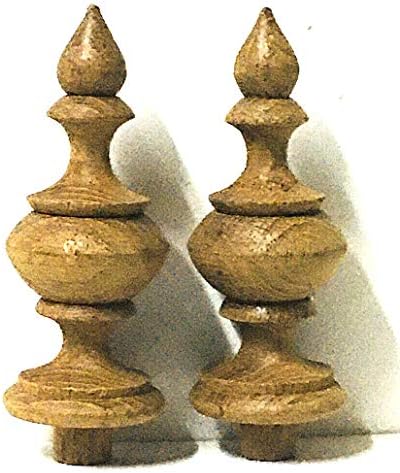 Sittikatechai Wooden Finial for Wall Clocks 1 Inch Diameter 2 Pcs