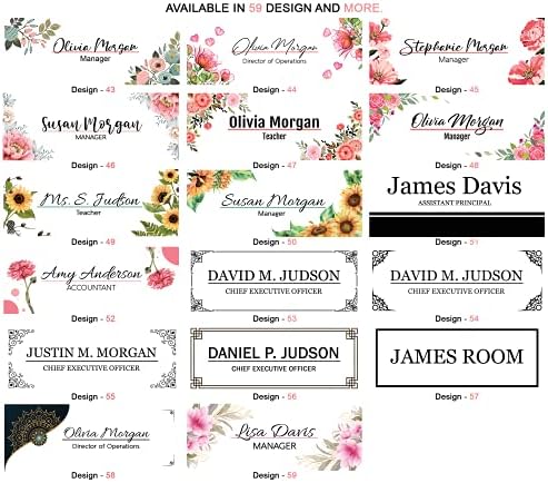 Personalized Name Plate for Desk Modern Office Decor