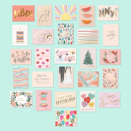 Sweetzer Orange 100 Card Envelope Set - Greeting Cards Assortment