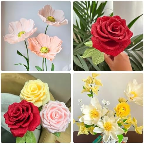 Nitelemn Crepe Paper Streamers 8 Rolls 8 Colors