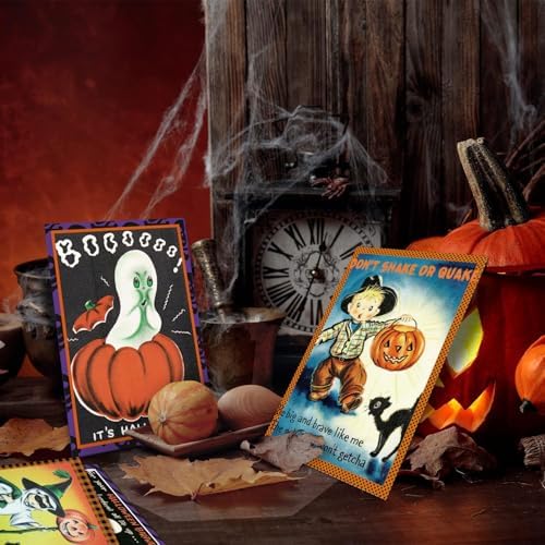 30 Pcs Halloween Greeting Cards with Envelopes and Stickers