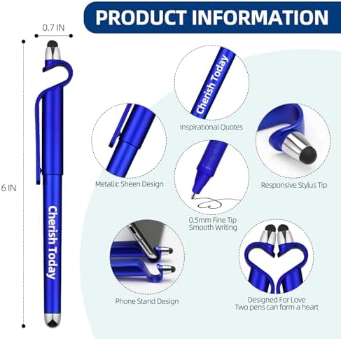 20 Pcs Inspirational Ballpoint Pens with Quotes