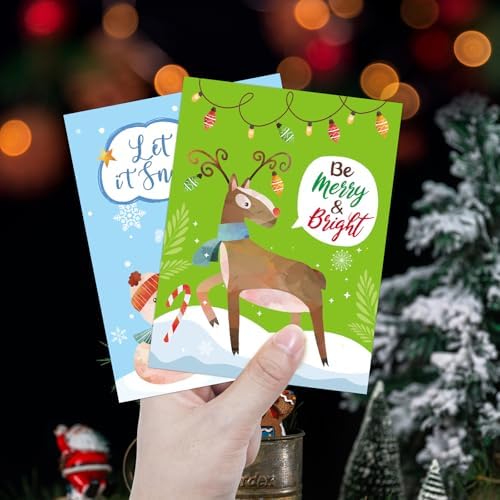 Fancy Land 24 Pack Christmas Greeting Cards with Envelopes