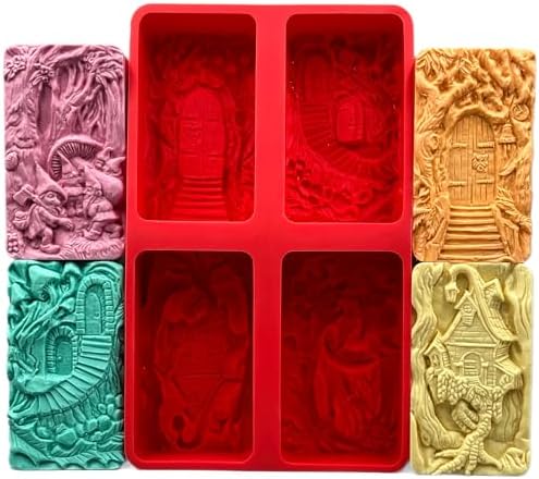 SOAP Silicone Mold Set of 4 Magical Designs