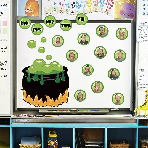 48 Pcs Halloween Cutouts with 100 Glue Points Decor Paper
