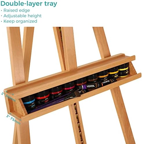 VISWIN Inclinable A-Frame Easel for Painting and Display