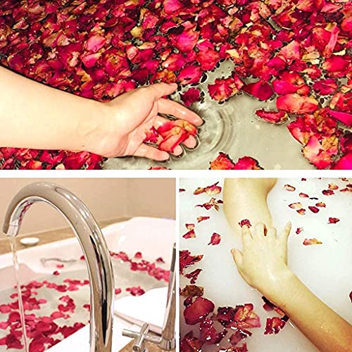 100g Natural Dried Rose Petals for Bath Spa and Crafts
