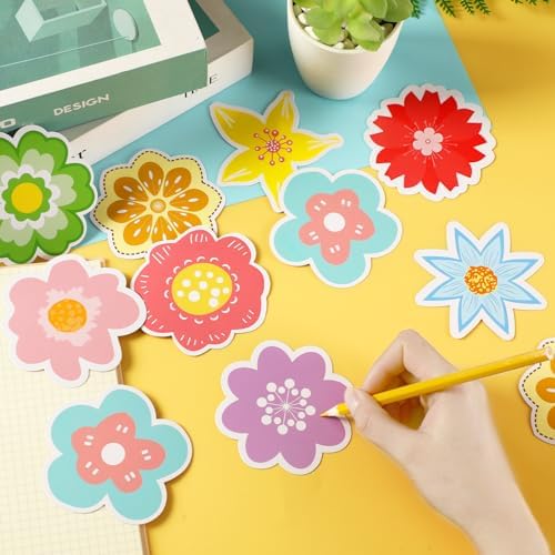 JUNEBRUSHS 72PCS Spring Flower Bulletin Board Decor