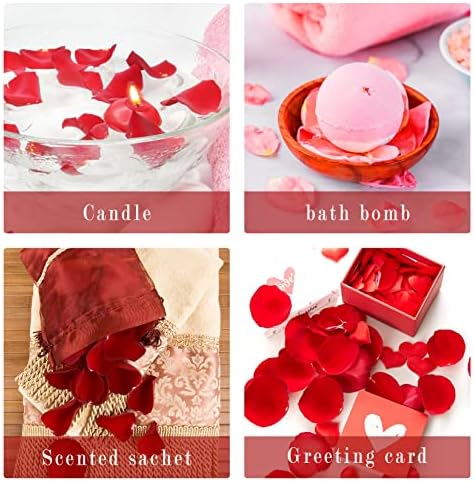Sukh 3oz Dried Rose Petals for Crafts and Bath Use