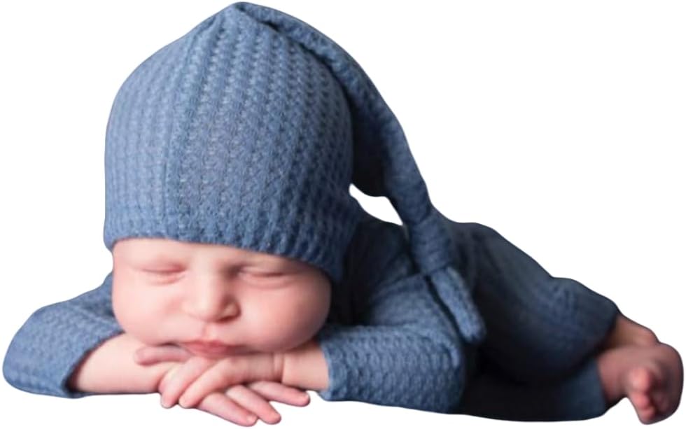 Vedory Baby Photo Props Set with Hat and Pants