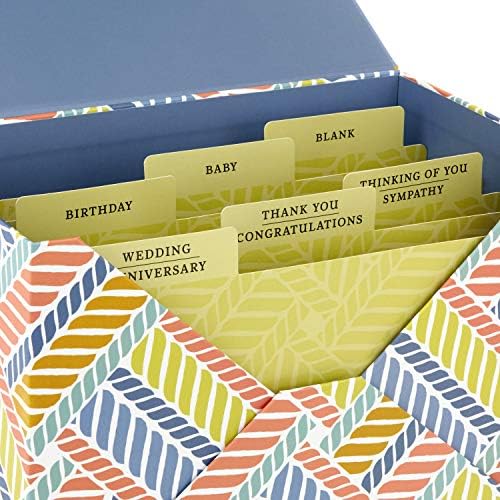 Hallmark 24 Handmade Assorted Greeting Cards Herringbone Pattern
