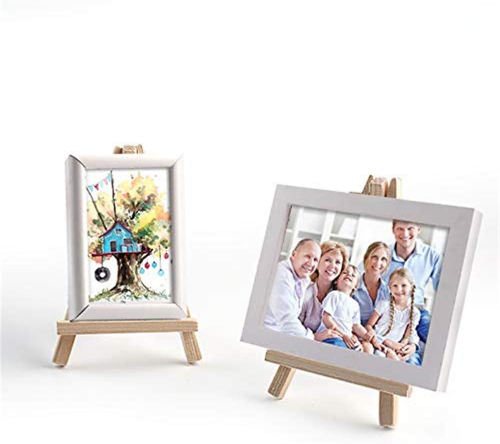 10 Pack Mini Wood Display Easels for Art Wedding and Party Use