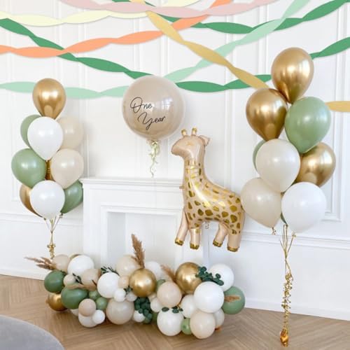 Lesmore Crepe Paper Streamers 6 Rolls 492 Feet