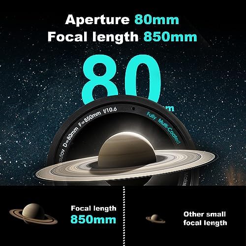 HOROX Maksutov-Cassegrain Telescope 80mm 850mm Portable Travel Scope