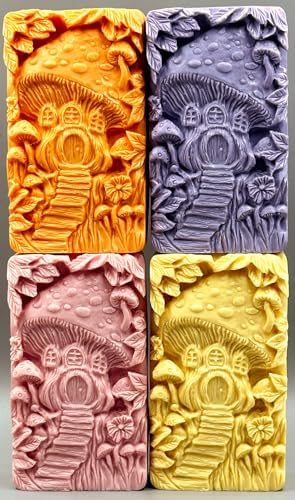 Mushroom House Silicone Mold for Soap Making and Crafts