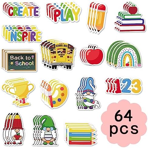 60 Pieces Back to School Bulletin Board Decorations