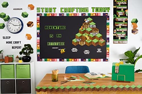 Eureka Minecraft Life Lessons Vertical Classroom Banner
