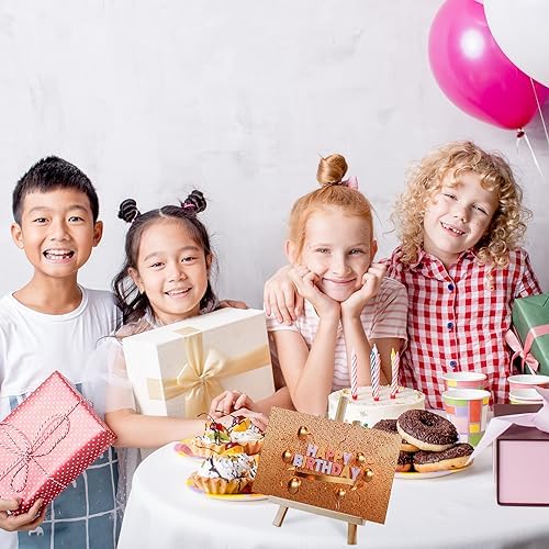 DUGATO 11 Inch Wood Tabletop Easel Set 4 Pack