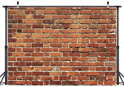 AIIKES 7x5ft Red Brick Wall Backdrop