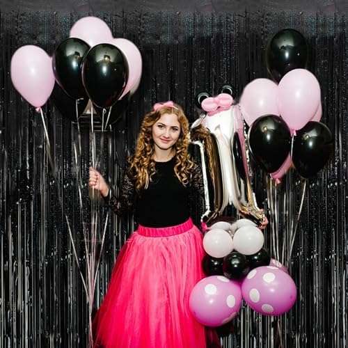 Tinsel Curtain Backdrop 2 Packs Birthday Party Decor