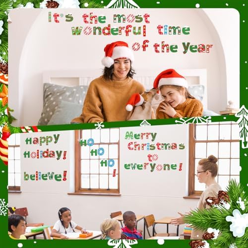 216 Pcs Christmas Bulletin Board Decor Set