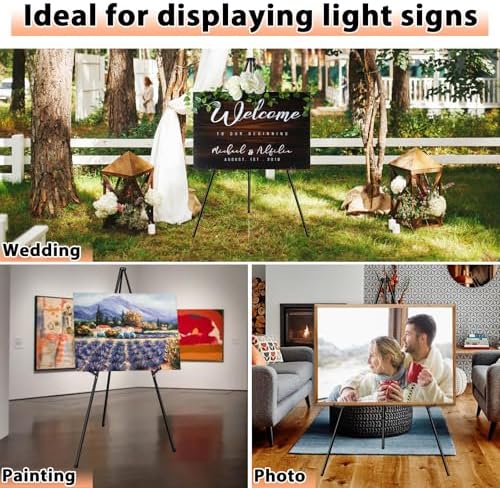 OUTNEE 63 Inch Foldable Easel Stand 2 Pack