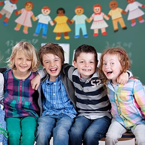 48-Pack Boys and Girls Blank Paper Cutouts for Crafts
