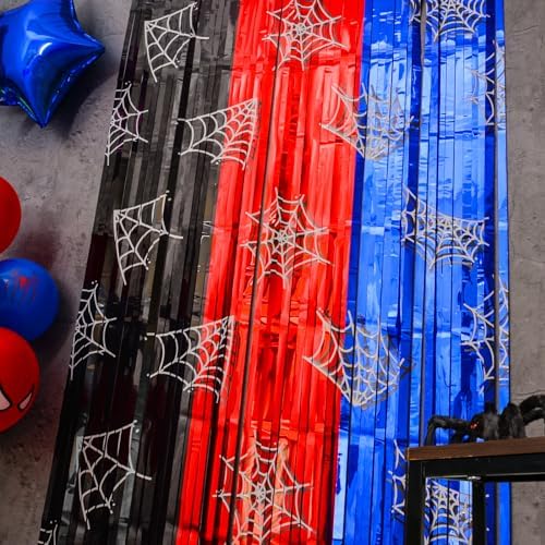 Spider Web Birthday Decorations 2 Pack Party Backdrops