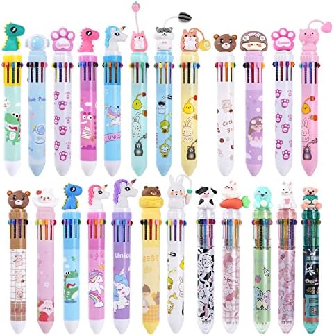Kolewo4ever 24 Pack Multicolor Ballpoint Pens