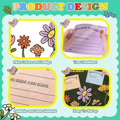 Kudos Corner Bulletin Board Decoration Set with 20 Cutouts