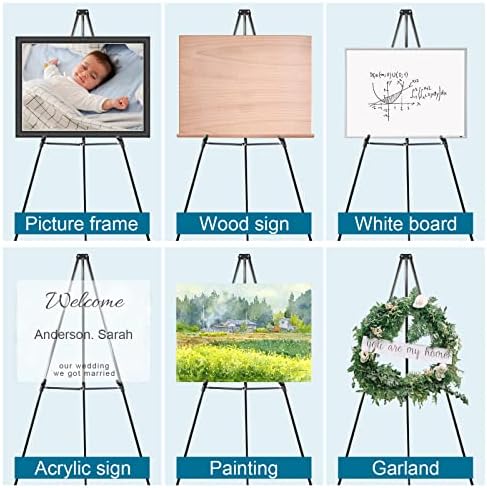 PUJIANG 63 Inch Adjustable Heavy Duty Easel Stand