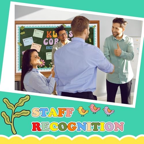 Kudos Corner Bulletin Board Decoration Set with 20 Cutouts