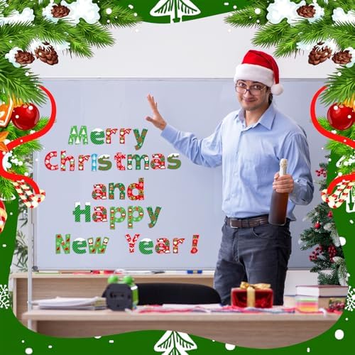 216 Pcs Christmas Bulletin Board Decor Set