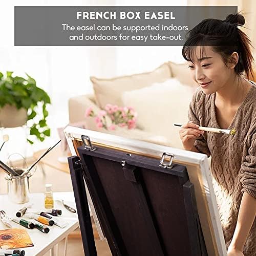 CONDA 70 Inch French Easel with Aluminum Legs and Drawer