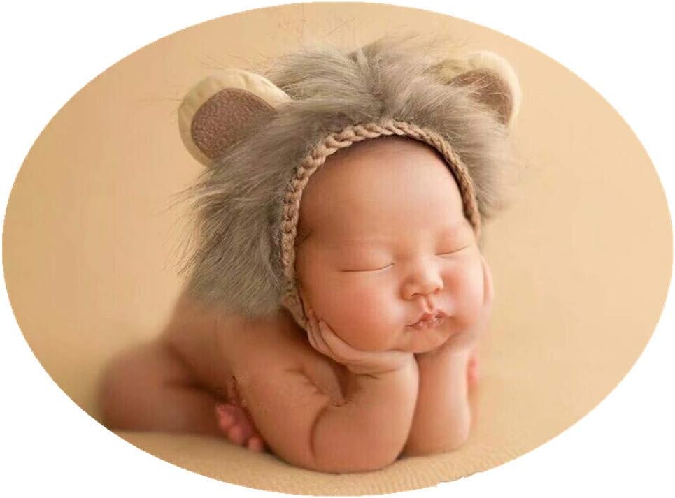 Beovtk Newborn Baby Photo Shoot Lion Costume Outfit
