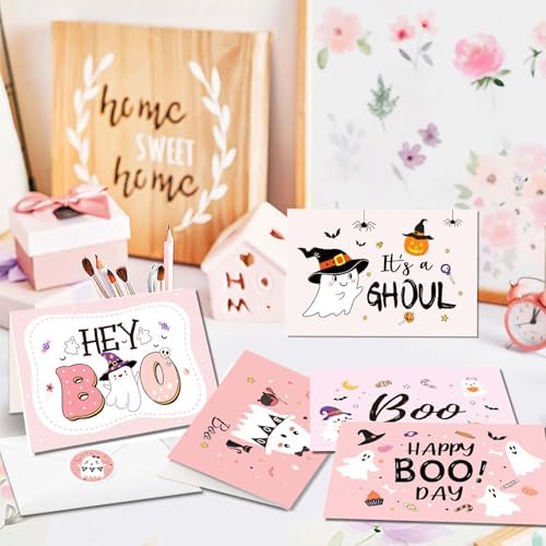 Kavoc Halloween Ghost Thank You Cards 36Pcs Set