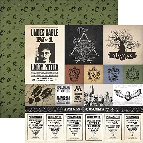 Harry Potter Decorative Double Sided Paper Pack - 14 Sheets