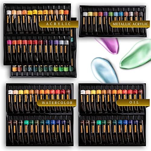Modera 163-Piece French Easel Painting Set Deluxe Artist Kit