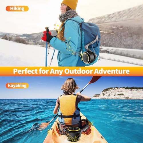 Bluetooth Shower Speaker with Carabiner IP67 Waterproof