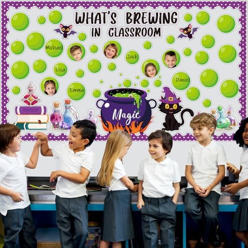 Halloween Bulletin Board Decorations Set for Classroom and Home