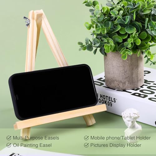 Aneco 12 Pack Foldable A-Shaped Wooden Easels